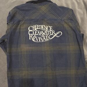 Blue Plaid Creedence Clearwater Revival Shirt
